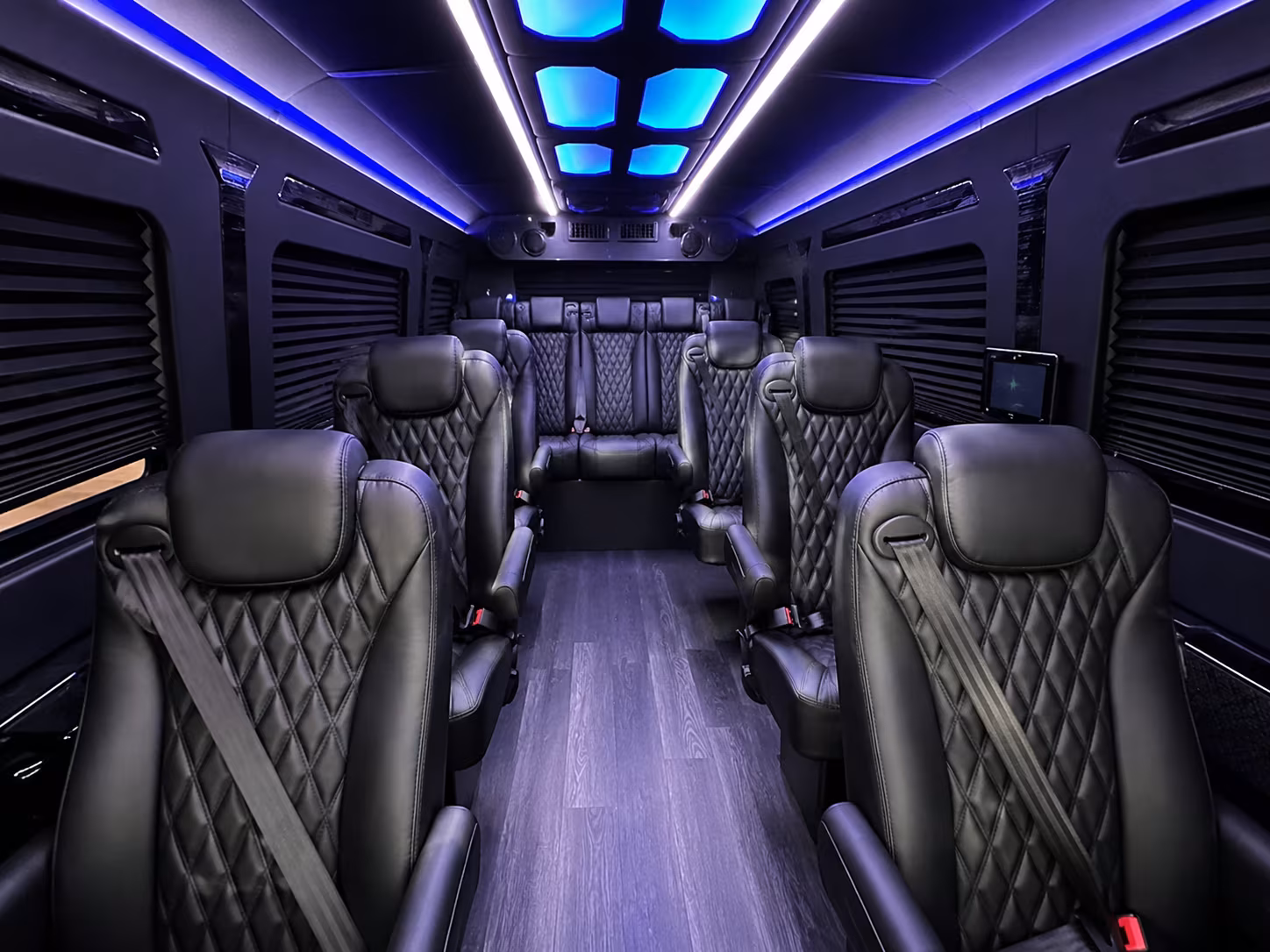 warehouse distribution center and industrial park sprinter van shuttles in inglewood